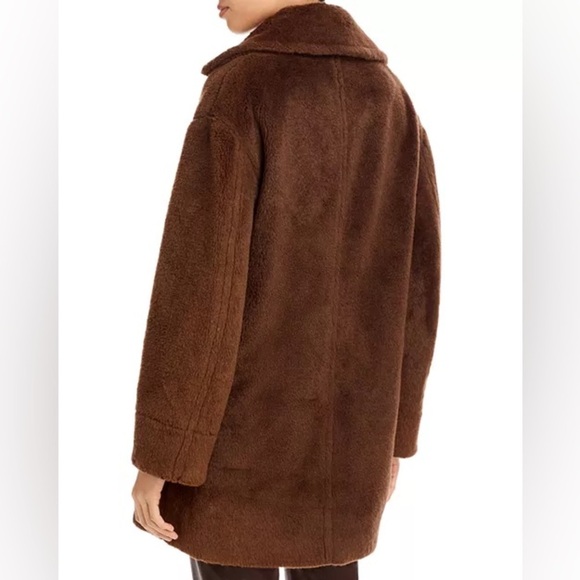 Vince. Faux Fur Coat Jacket NWT 200 bar Brown $695 - Picture 3 of 6
